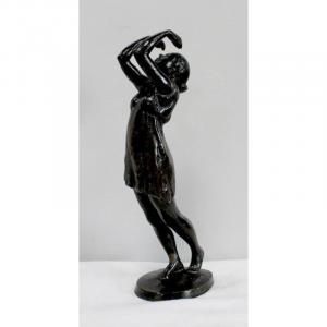  Bronze « La Danseuse », De G. Halbout Du Tanney – 1ère Partie Du XXe 