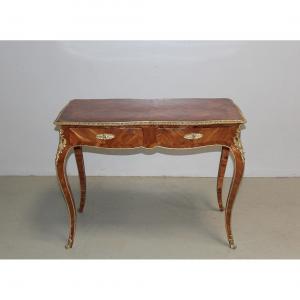 Louis XV Table In Nineteenth Marquetry