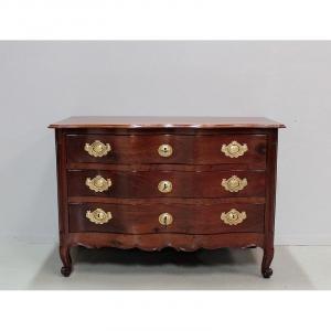 Nantaise Commode Louis XV Mahogany Eighteenth