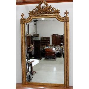 Louis XVI Fireplace Mirror - 2nd Part Nineteenth