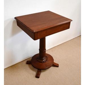 Mahogany Pedestal Table, England - Mid-19th Century