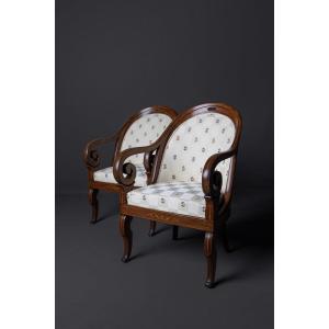 Pair Of Restoration Armchairs