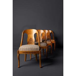 4 Charles X Chairs