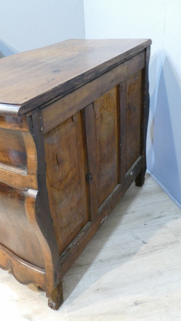 Bordelaise Chest Of Drawers In Solid Walnut, Louis XV Period, XVIIIth Century-photo-7