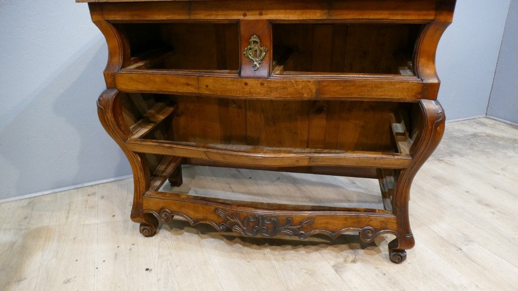 Bordelaise Chest Of Drawers In Solid Walnut, Louis XV Period, XVIIIth Century-photo-8