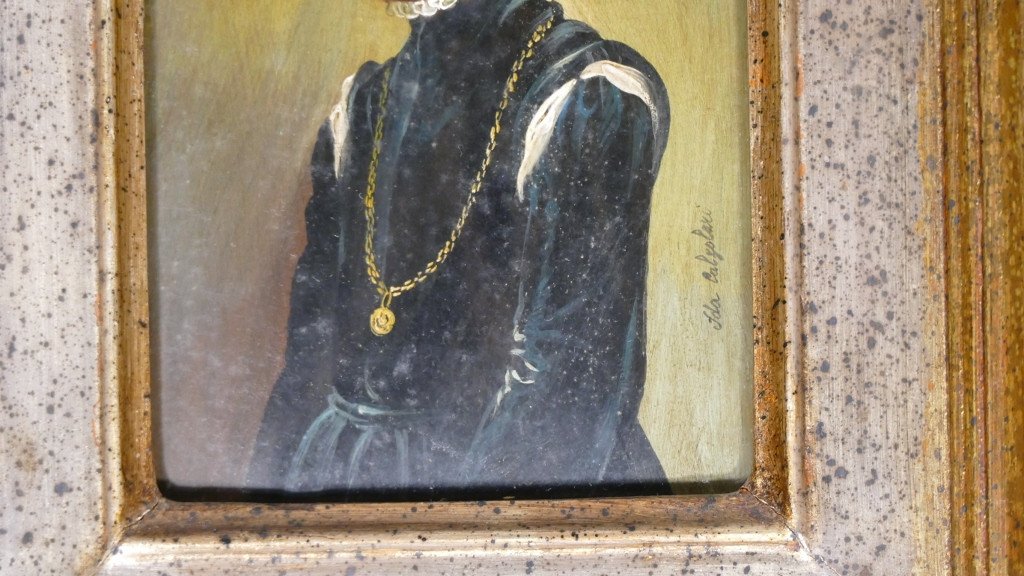 Philip II Of Spain, Miniature Portrait  By Ida Calzolari, 20th Century-photo-3