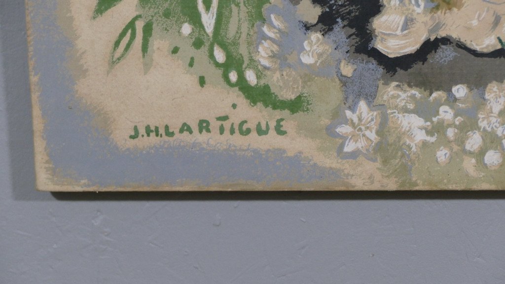 Jacques Henri Lartigue, Floral Composition, Printing And Stencil, 20th Century-photo-4