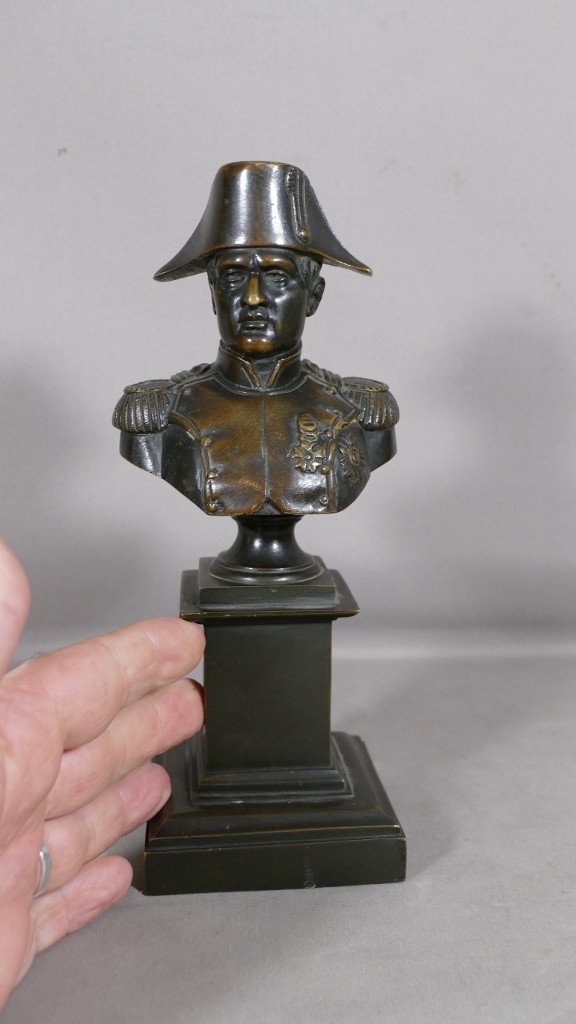 Napoleon Bonaparte, Patinated Bronze Bust, Early 20th Century-photo-2