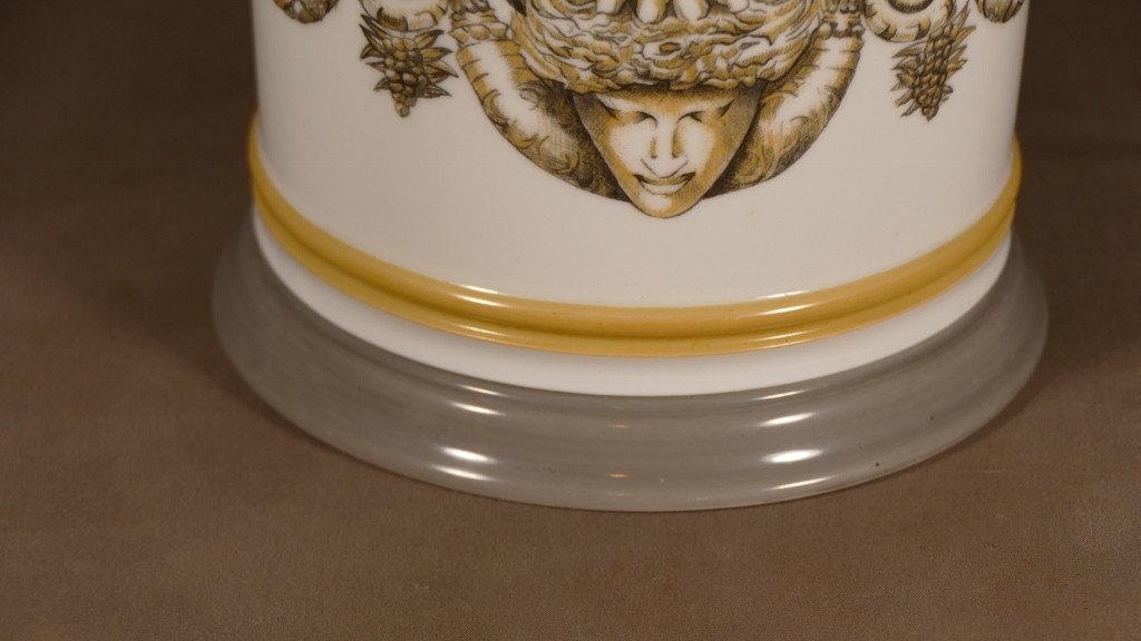 Raynaud Limoges, Porcelain Cache Pot, Period Around 1990-photo-4
