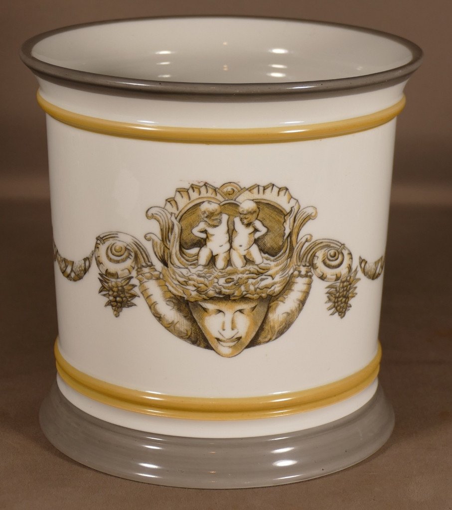 Raynaud Limoges, Porcelain Cache Pot, Period Around 1990