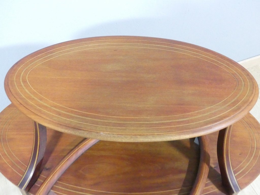 Living Room Table, Tea Or Side Table, Mahogany, England Late 19th Century-photo-3