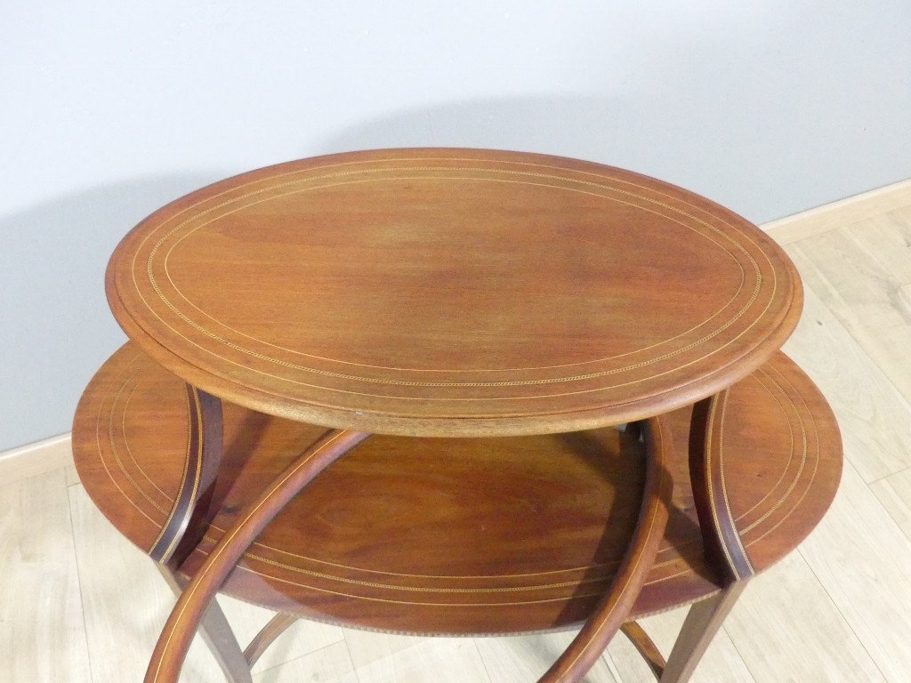 Living Room Table, Tea Or Side Table, Mahogany, England Late 19th Century-photo-4