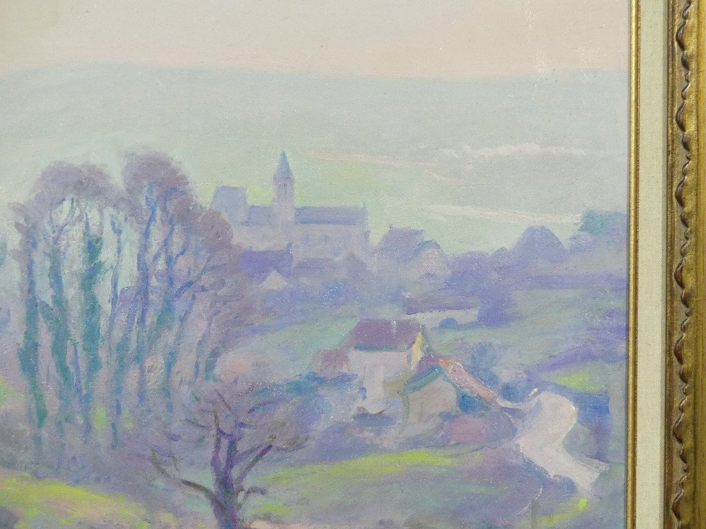 Henri Pailler (1876-1954) Crozant School, Creuse Landscape Painting, Early 20th Century-photo-1