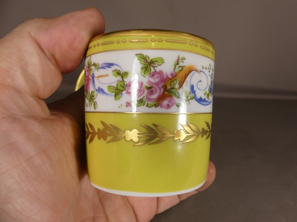 Raynaud Limoges, Tasse Litron De Collection d'Après Sèvres dans le goût de Salembier-photo-4