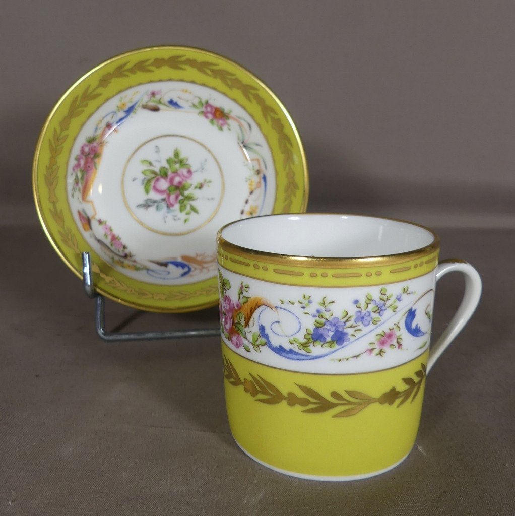 Raynaud Limoges, Tasse Litron De Collection d'Après Sèvres dans le goût de Salembier