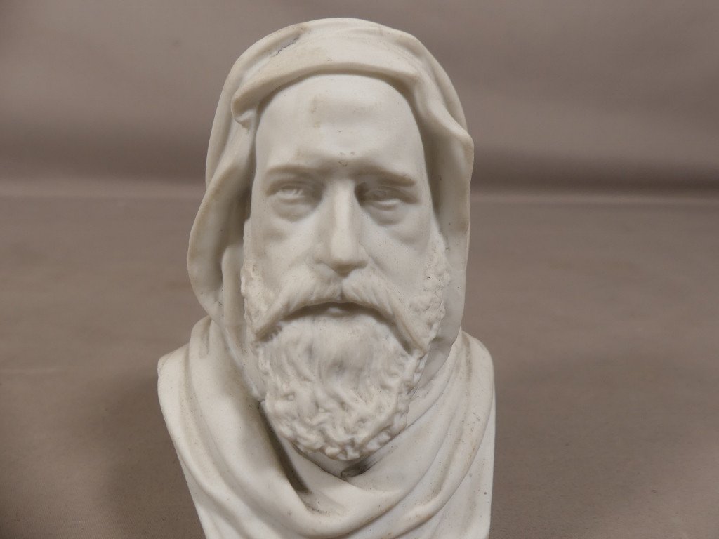 Bust Of Abb-el-kader In Biscuit Porcelain, 19th Century-photo-3