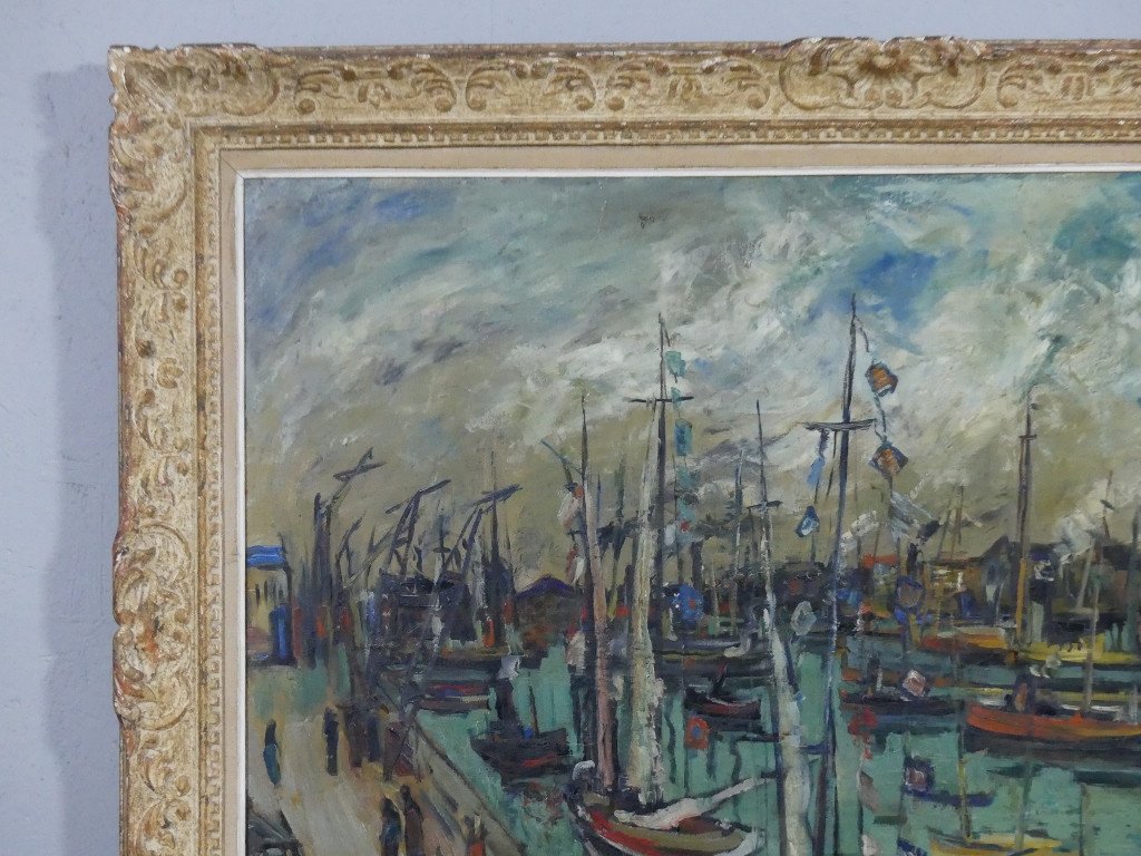 Louis Cazals, Grande Marine, Boats In Port, Closed Port, South Of France? 1961-photo-4