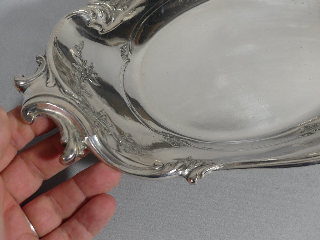 Christofle Gallia, Louis XV Rocaille Style Bread Basket In Silver Metal-photo-4