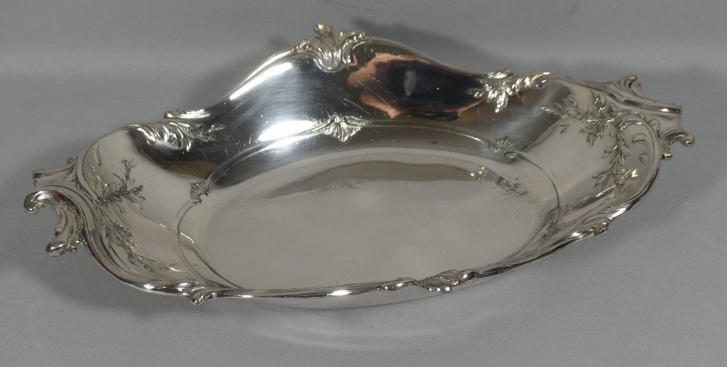 Christofle Gallia, Louis XV Rocaille Style Bread Basket In Silver Metal