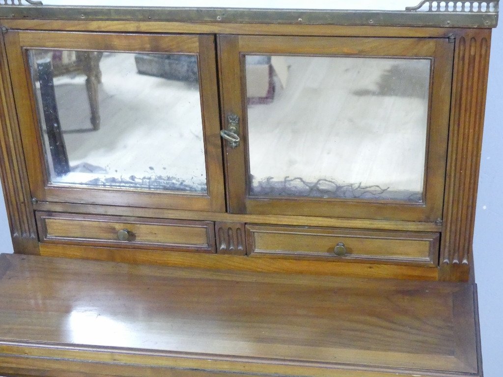  Bonheur Du Jour Louis XVI, Cherry Wood Storage Desk, 19th Century -photo-3