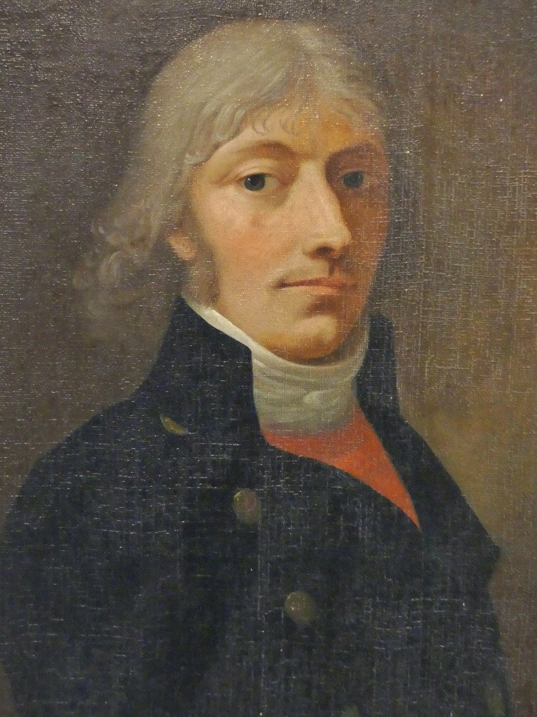 Portrait Of A Man In A Frock Coat Early 19th Century Oil On Canvas-photo-2