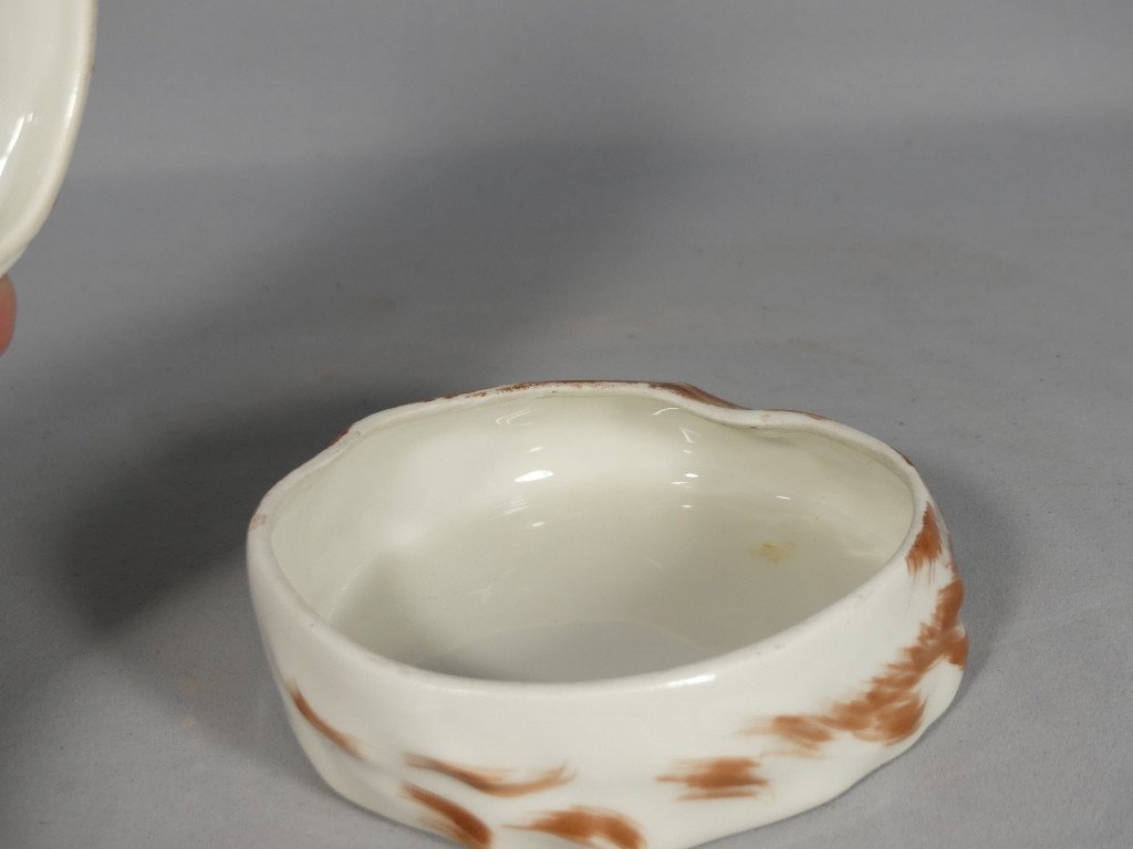 Edouard Marcel Sandoz And Haviland, Fennec Porcelain Candy Dish, 1921-photo-3