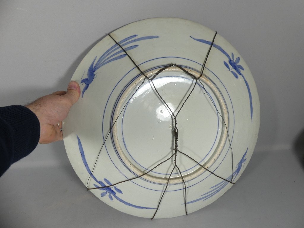 Grand Plat Imari En Porcelaine De Japon, époque Fin XIX ème Siècle-photo-4