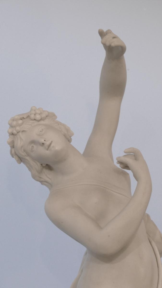 Neoclassical Dancer, Sculpture Biscuit De Sèvres, Time XIX-photo-4