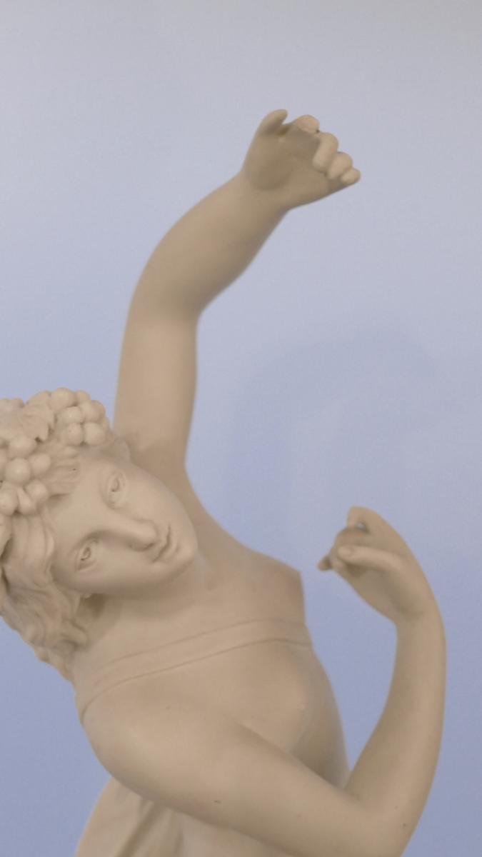 Neoclassical Dancer, Sculpture Biscuit De Sèvres, Time XIX-photo-3