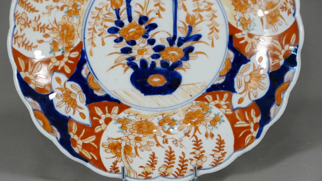 Plat En Porcelaine Imari, Japon, XIX ème-photo-3