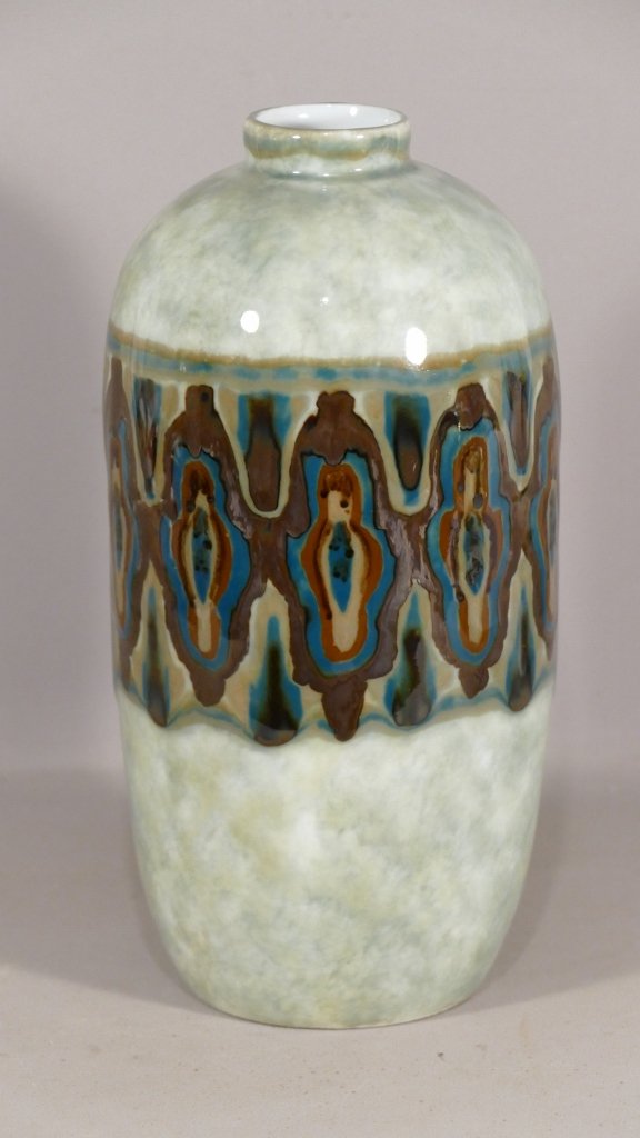 Camille Tharaud, Vase Art Déco Aux Rares Couleurs, Limoges, Vers 1930