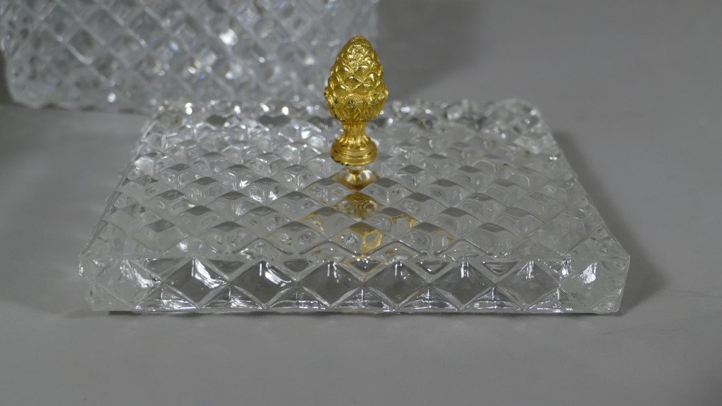 Jewelry Box, Diamond Cut Glass Box, Twentieth Time-photo-4