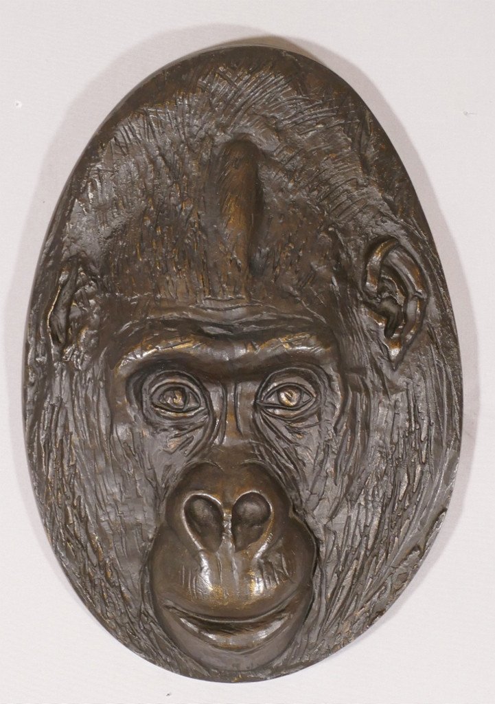 Le Gorille, Bronze Animalier De Jacques Birr Numéroté 33/100, Daté 1986 