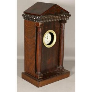 Empire Style Rosewood Watch Holder In The Shape Of A Temple, XIXth Century