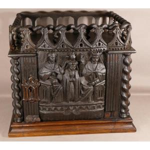 Rare Gothic Reliquary Box Partly XVIth Century