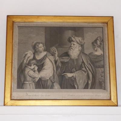 Engraving XVIII, Abraham Giving Up The Hand Maid Hagar, Dated 1767