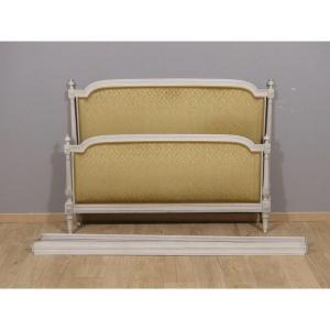 Louis XVI Bed 150 Cm Wide, Detached Columns, Mid 20th Century