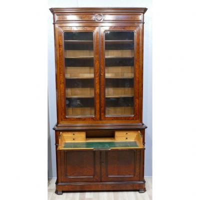 Buffet Library Office In Two Body In Rosewood And Thuja Burl, Napoleon III Period