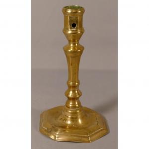 Louis XIII Period Candlestick In Bronze, 17th Century
