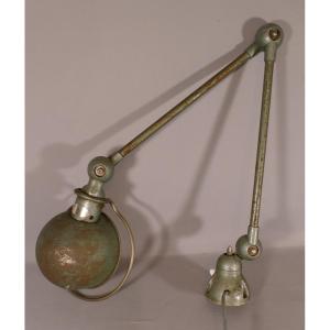 Vintage Jieldé Workshop Industrial Lamp Two Desk Or Wall Arms