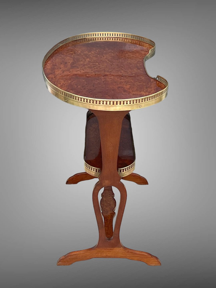 Table Rognon En Acajou Style Louis XVI D’après " Joseph Gegenbach Dit Canabas"-photo-4