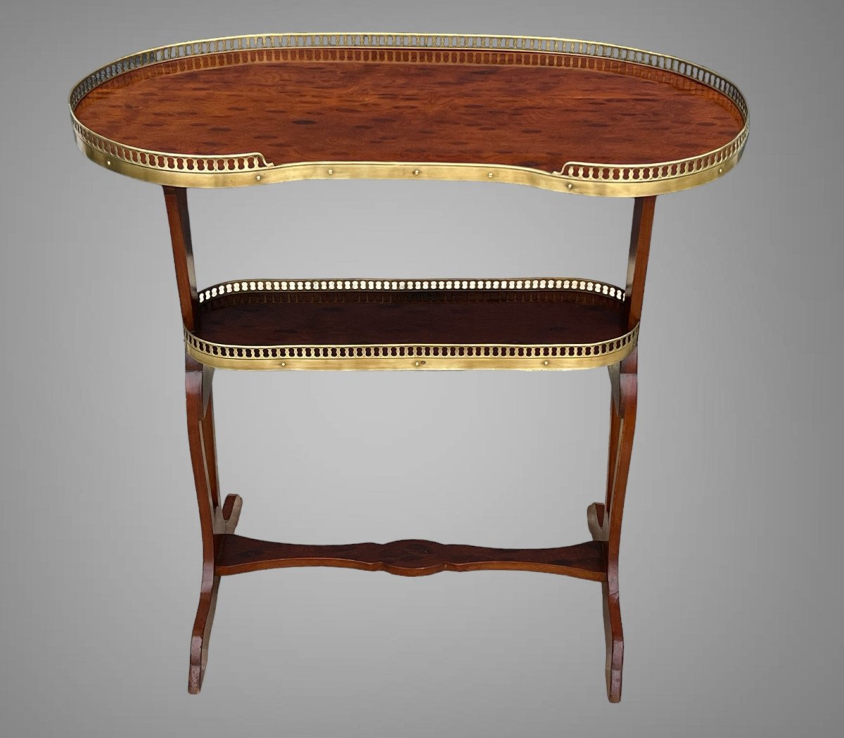 Table Rognon En Acajou Style Louis XVI D’après " Joseph Gegenbach Dit Canabas"-photo-8