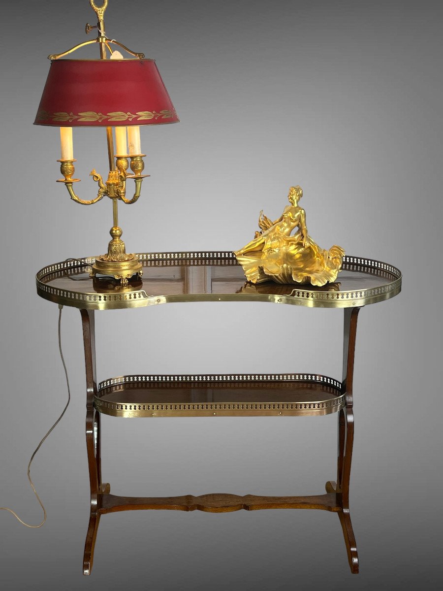 Table Rognon En Acajou Style Louis XVI D’après " Joseph Gegenbach Dit Canabas"