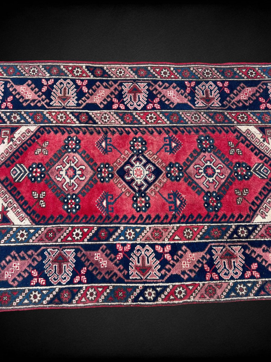 Tapis Turques En Laine Fait Main Noué De 210 Cm X 116 Cm-photo-4