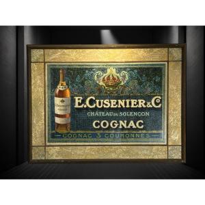 Old Advertising Poster By E. Cusenier & Co. In A Superb Frame