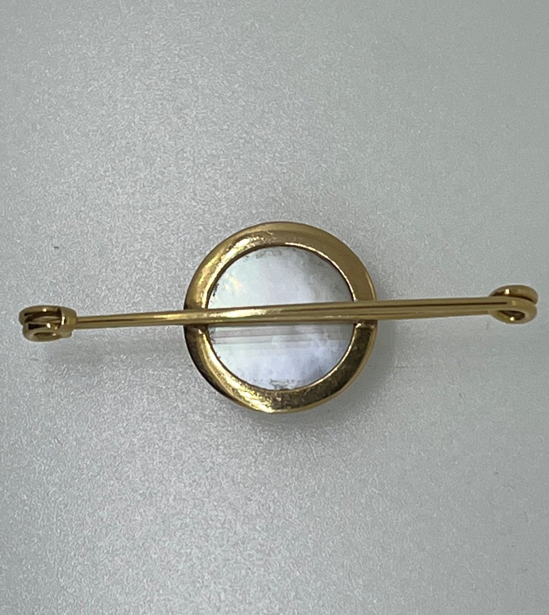 Barette Brooch In Gold, Essex Crystal, Late Nineteenth-photo-2