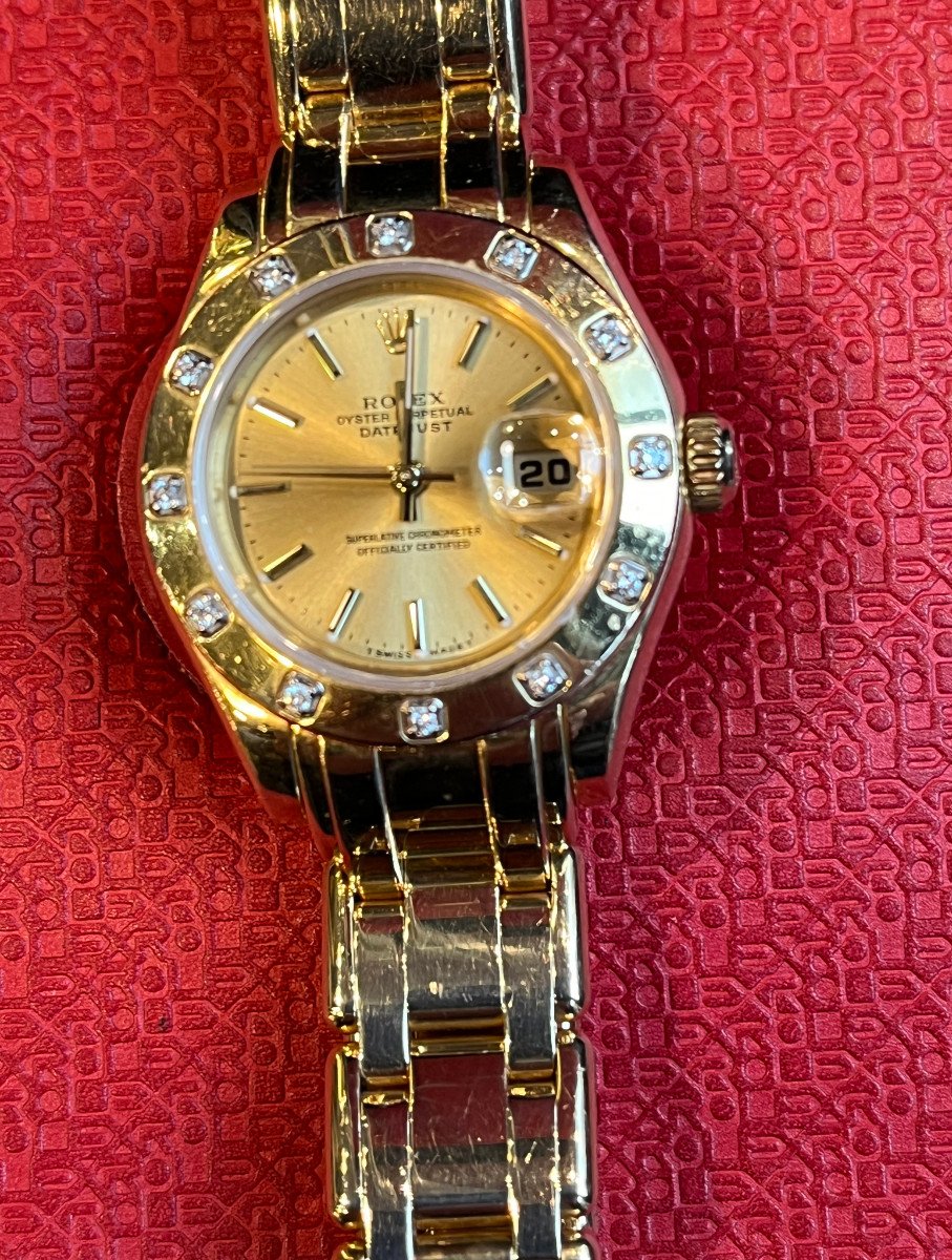 Rolex,lady Date Pearlmaster Gold Ref 69318.-photo-3