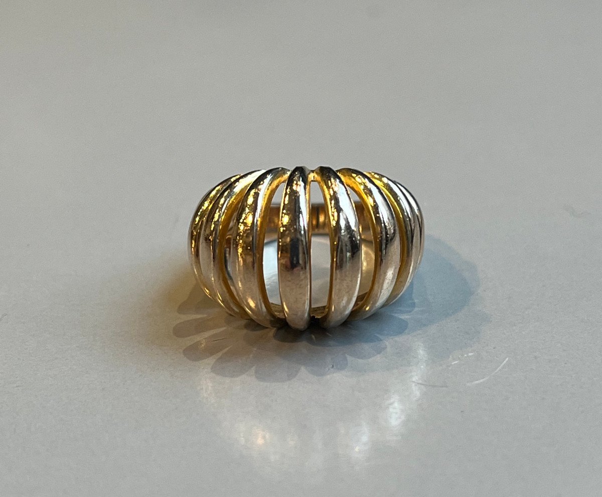 Rose Gold Ring In Ball Shape. 20th C.-photo-1