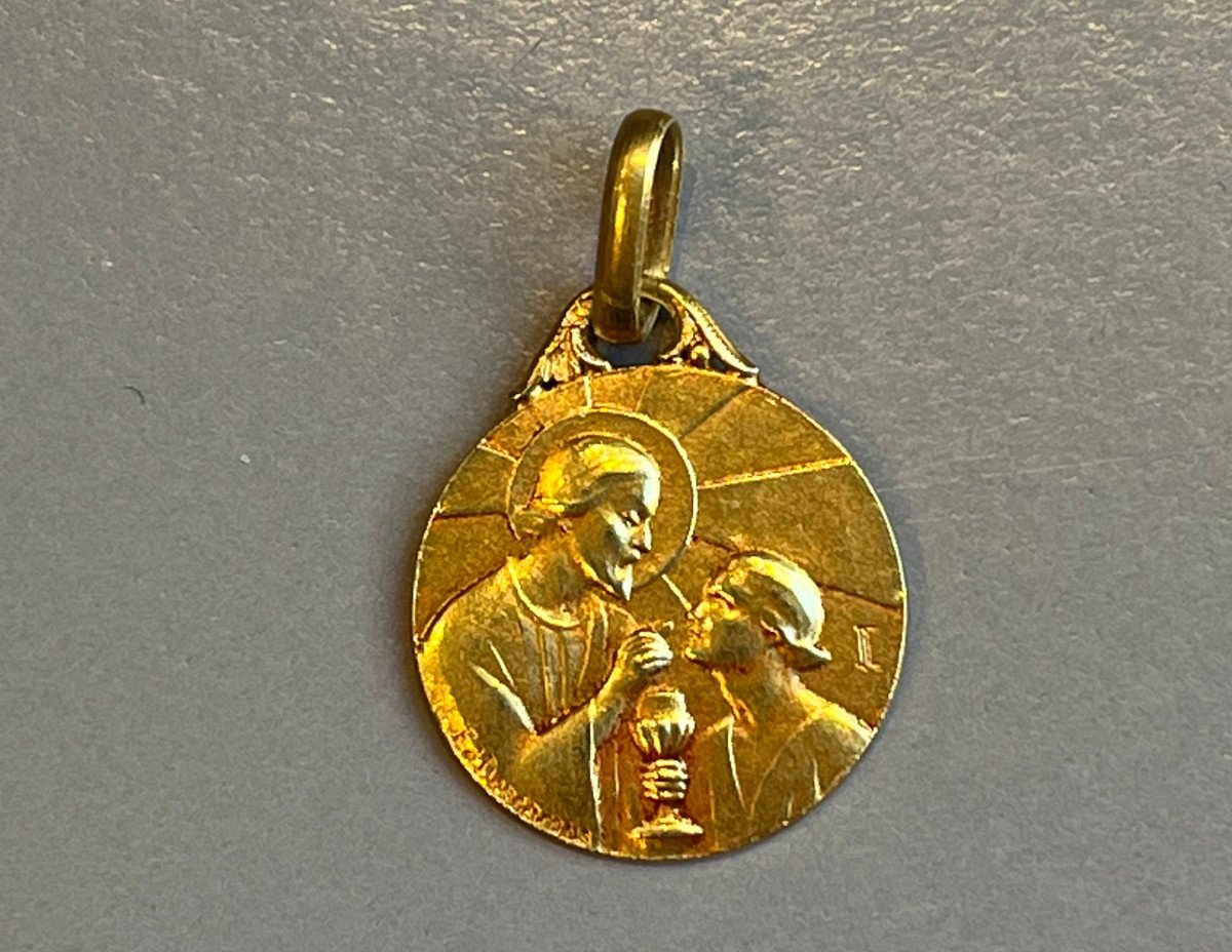 Médaille de l'Eucharistie en or . XXème