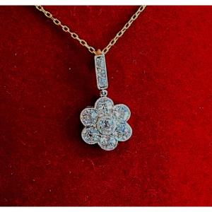 Belle Epoque Platinum Diamond Pendant.